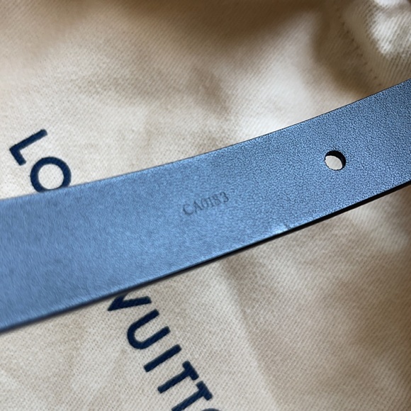 LV INITIALES 20MM belt silver / metallic size 75 - Picture 6 of 8